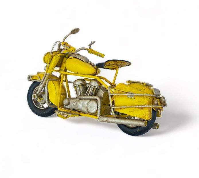Moto A Escala Tipo Harley, Decoración Vintage En Fierro