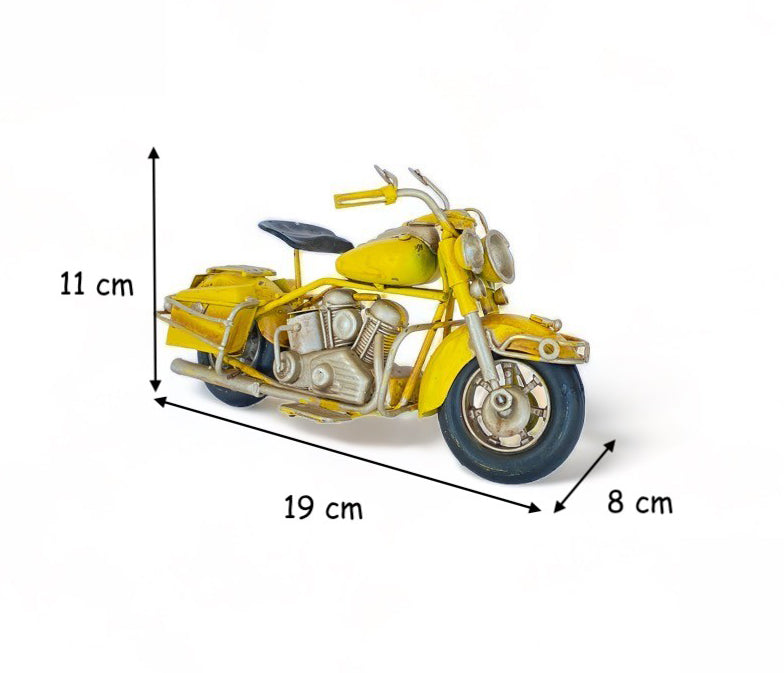 Moto A Escala Tipo Harley, Decoración Vintage En Fierro