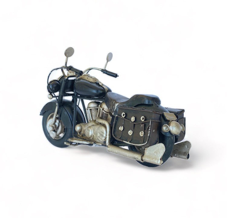 Moto A Escala Tipo Harley, Decoración Vintage En Fierro