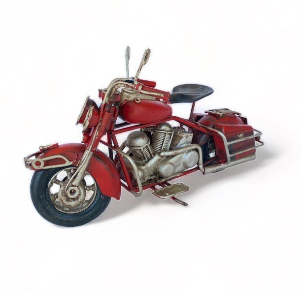 Moto A Escala Tipo Harley, Decoración Vintage En Fierro