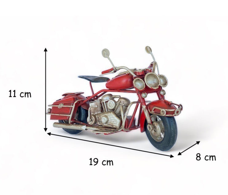 Moto A Escala Tipo Harley, Decoración Vintage En Fierro